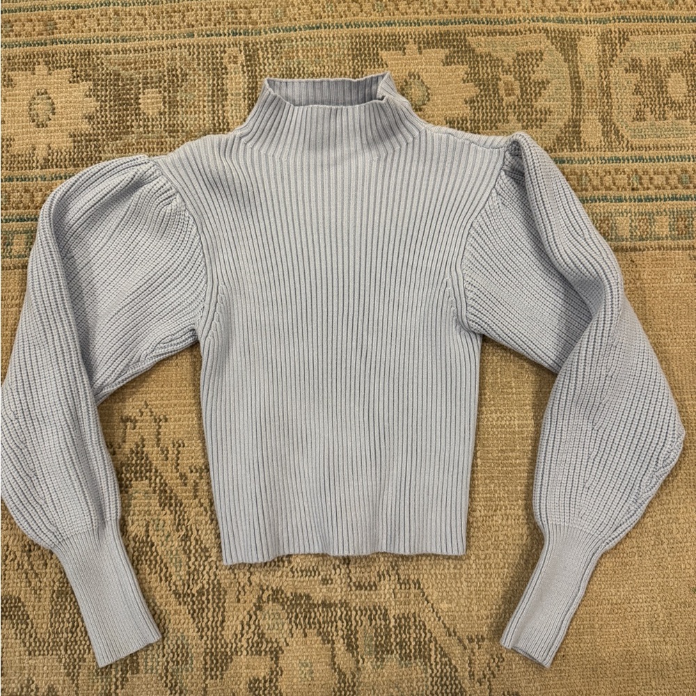 Zara light blue turtle neck sweater